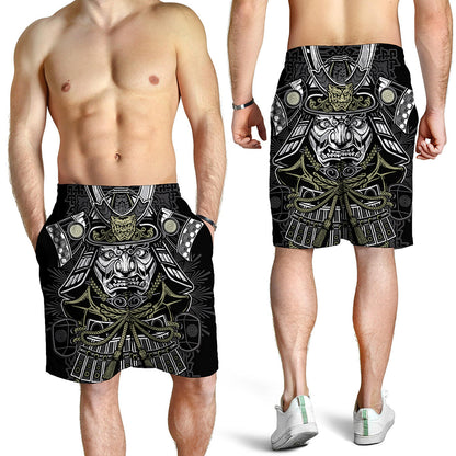 Japanese Samurai Warrior Print Men's Shorts