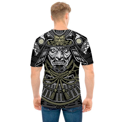 Japanese Samurai Warrior Print Men's T-Shirt