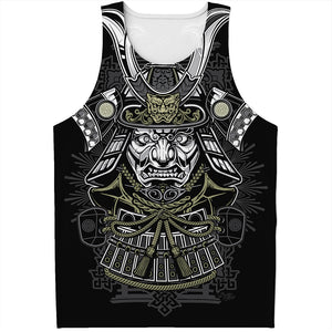 Japanese Samurai Warrior Print Men's Tank Top