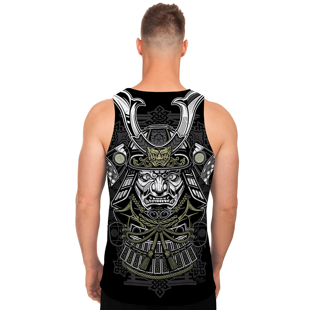 Japanese Samurai Warrior Print Men's Tank Top