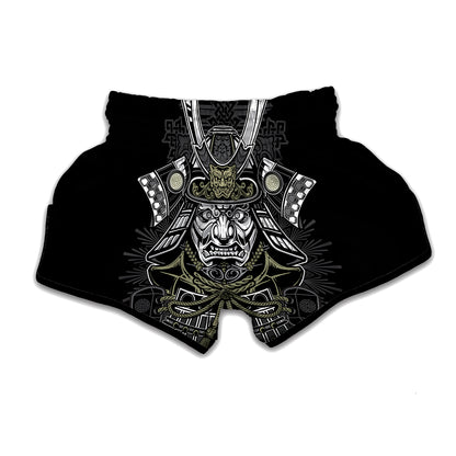 Japanese Samurai Warrior Print Muay Thai Boxing Shorts