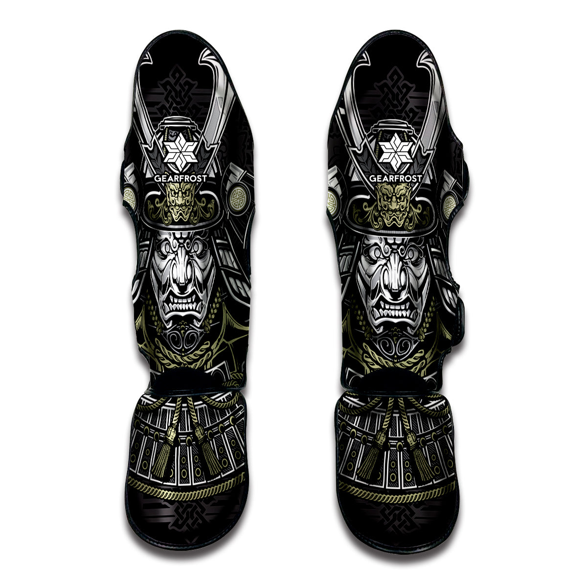 Japanese Samurai Warrior Print Muay Thai Shin Guard