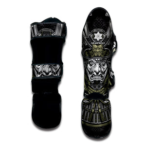 Japanese Samurai Warrior Print Muay Thai Shin Guard