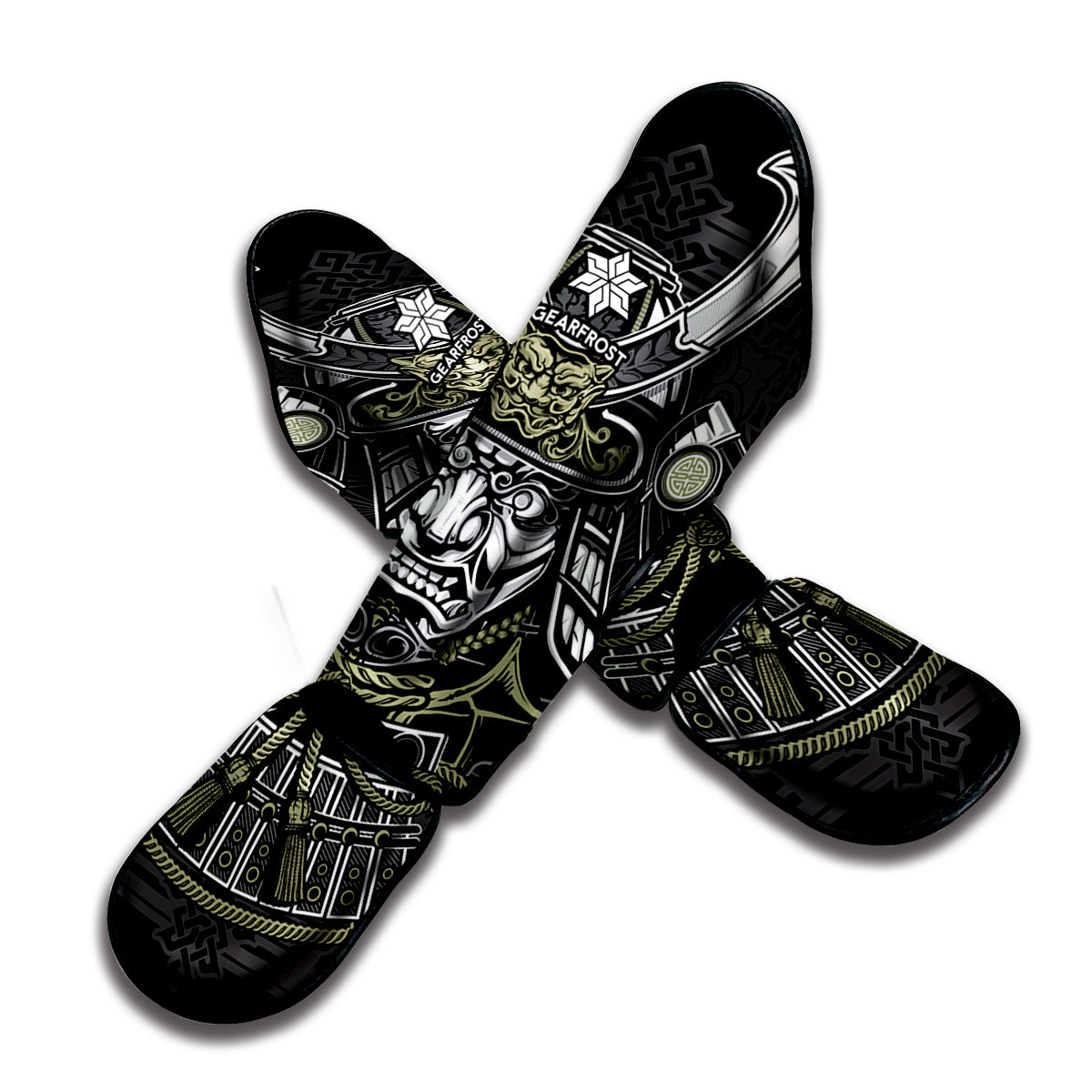 Japanese Samurai Warrior Print Muay Thai Shin Guard