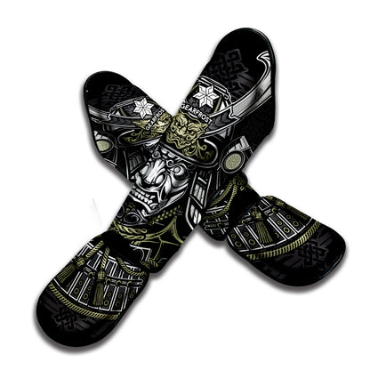 Japanese Samurai Warrior Print Muay Thai Shin Guard