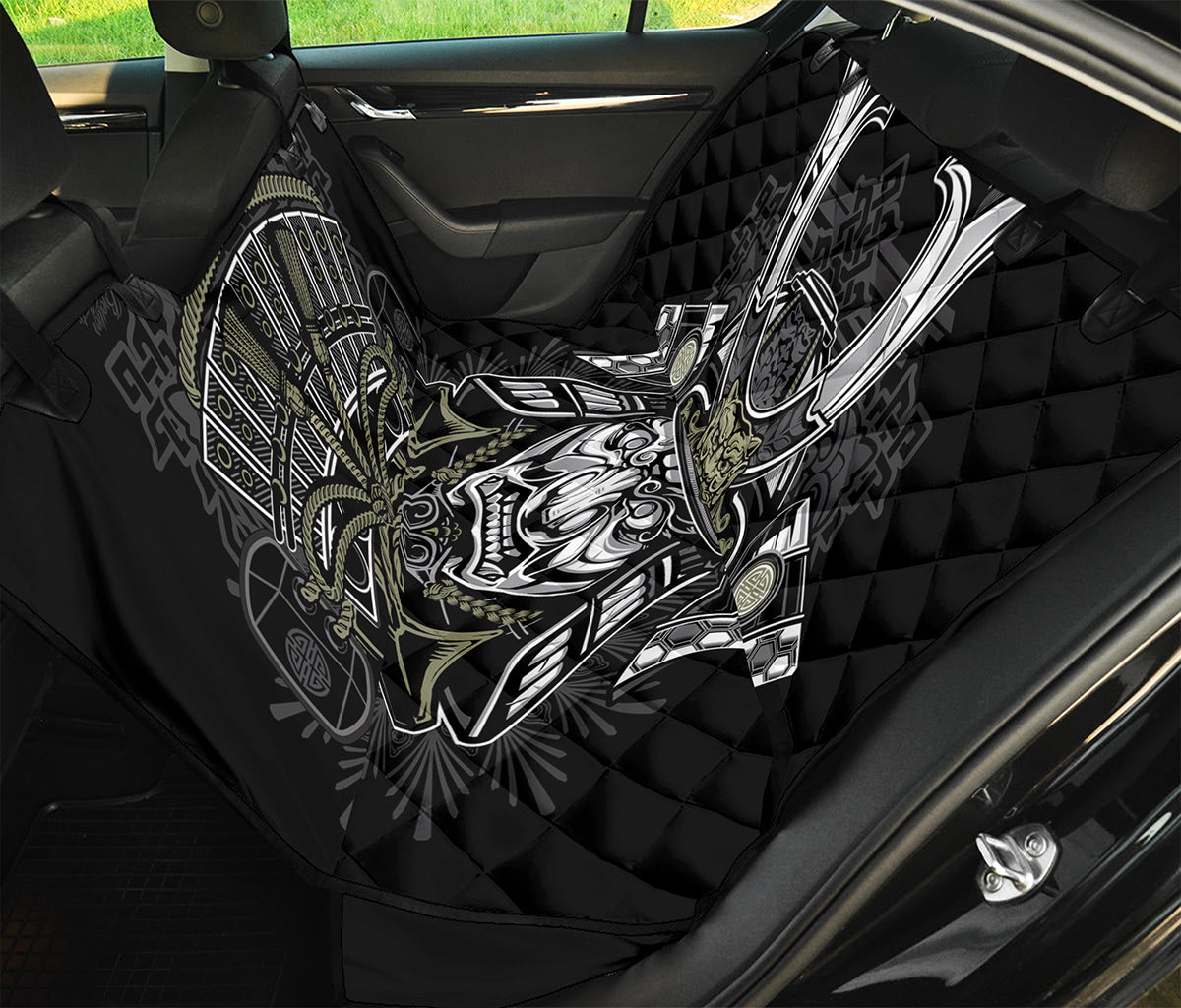 Japanese Samurai Warrior Print Pet Car Back Seat Cover