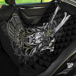 Japanese Samurai Warrior Print Pet Car Back Seat Cover