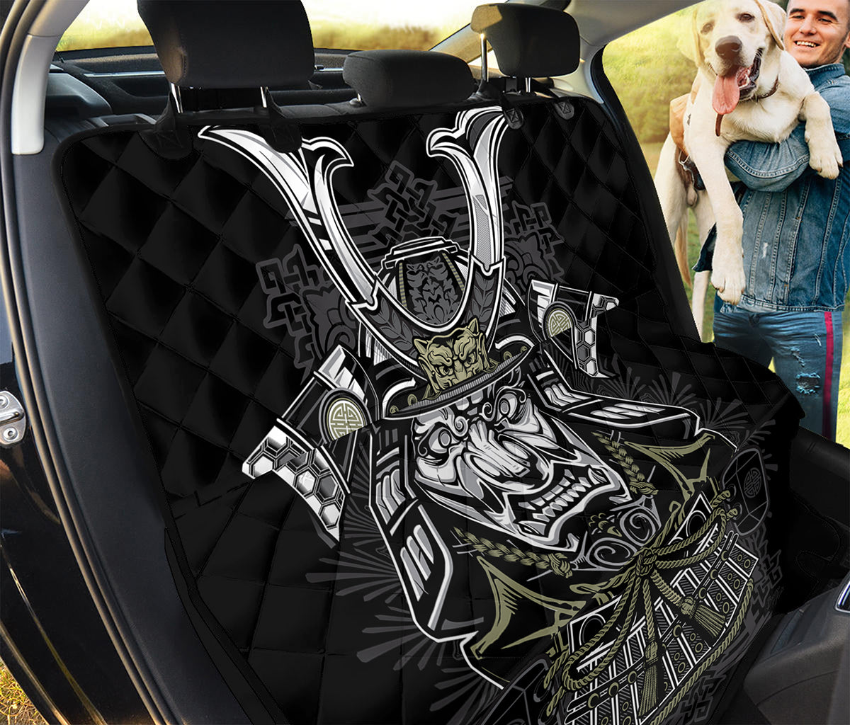 Japanese Samurai Warrior Print Pet Car Back Seat Cover