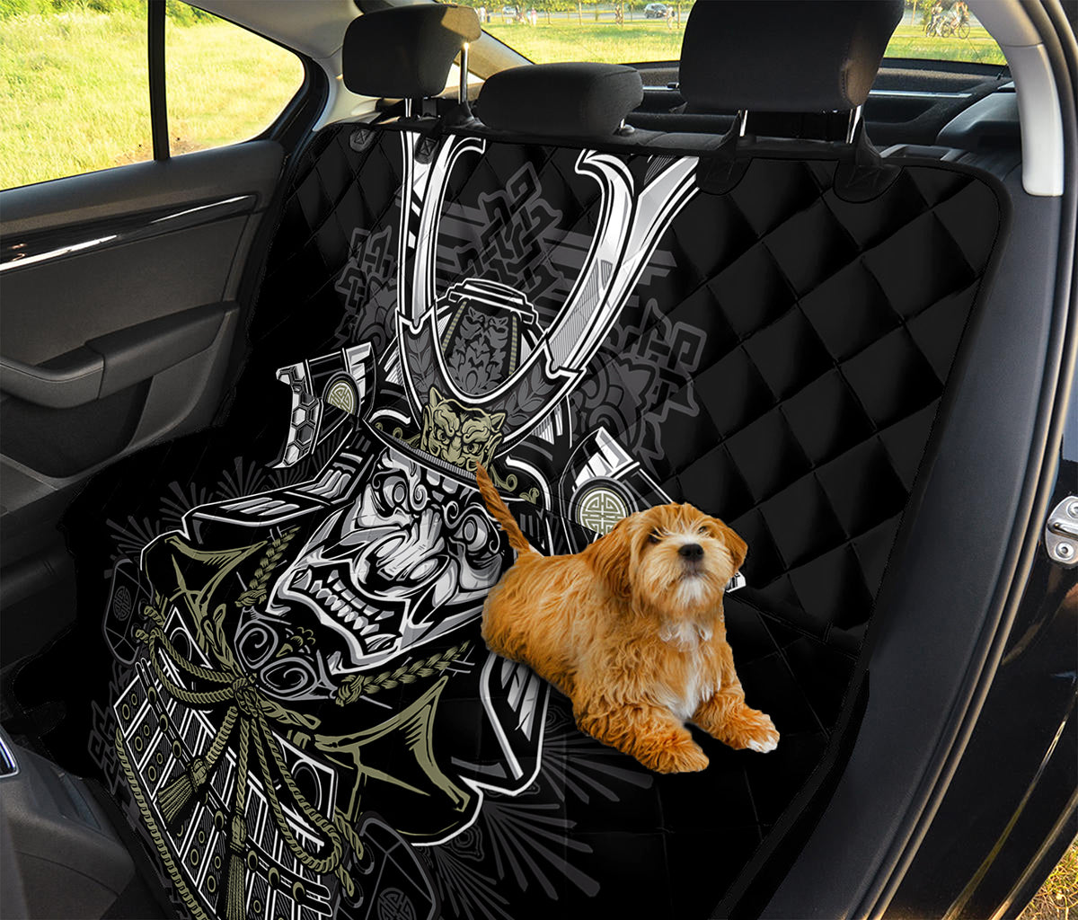 Japanese Samurai Warrior Print Pet Car Back Seat Cover