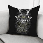 Japanese Samurai Warrior Print Pillow Cover