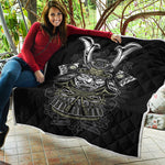 Japanese Samurai Warrior Print Quilt