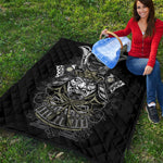 Japanese Samurai Warrior Print Quilt