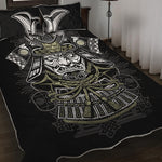 Japanese Samurai Warrior Print Quilt Bed Set