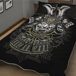 Japanese Samurai Warrior Print Quilt Bed Set