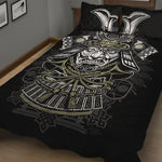 Japanese Samurai Warrior Print Quilt Bed Set
