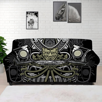 Japanese Samurai Warrior Print Sofa Cover