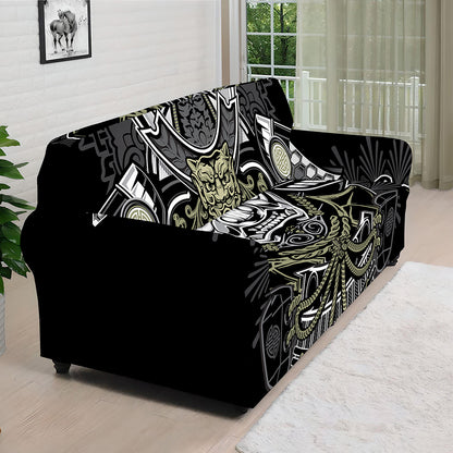 Japanese Samurai Warrior Print Sofa Cover