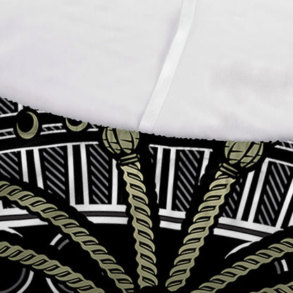 Japanese Samurai Warrior Print Sofa Cover