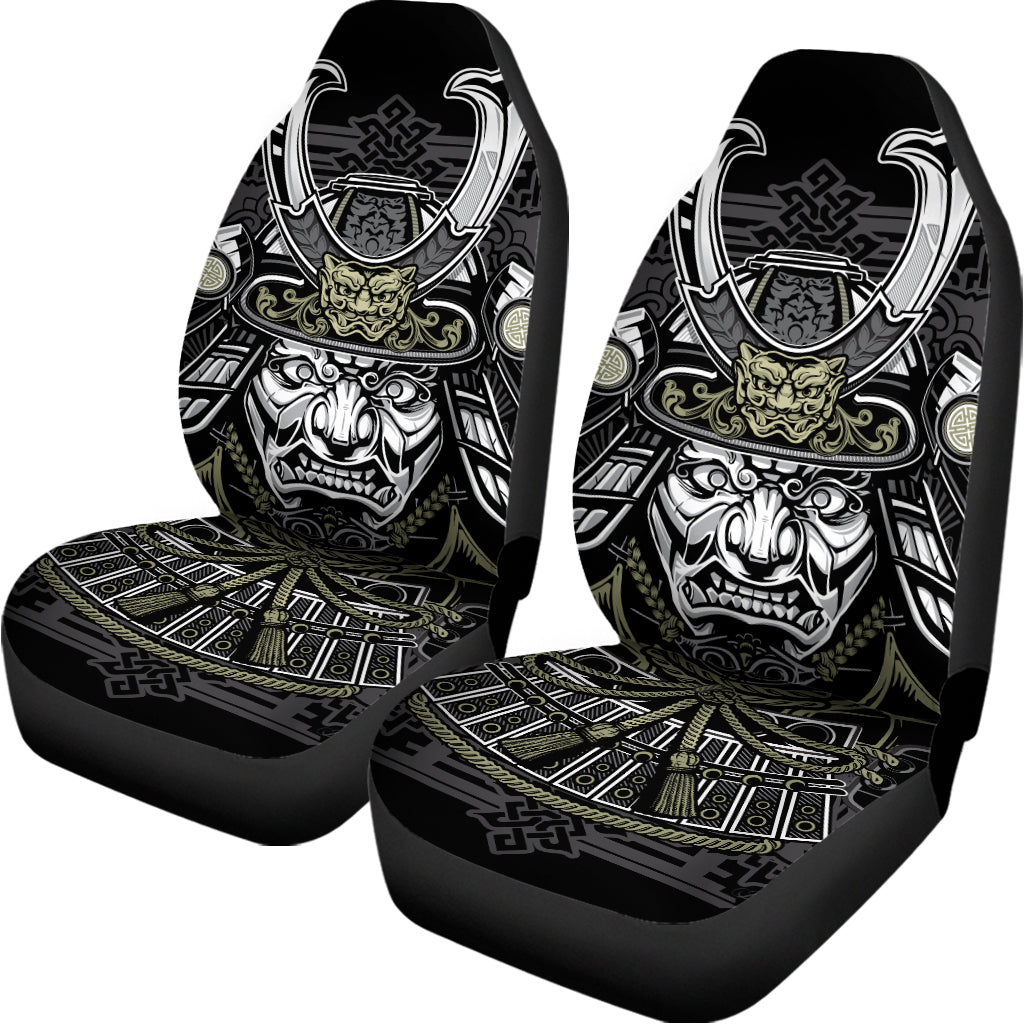 Japanese Samurai Warrior Print Universal Fit Car Seat Covers