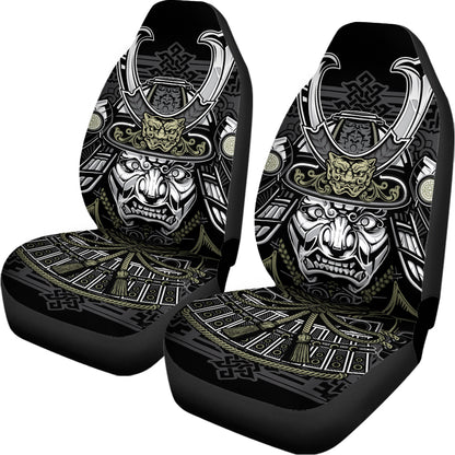 Japanese Samurai Warrior Print Universal Fit Car Seat Covers