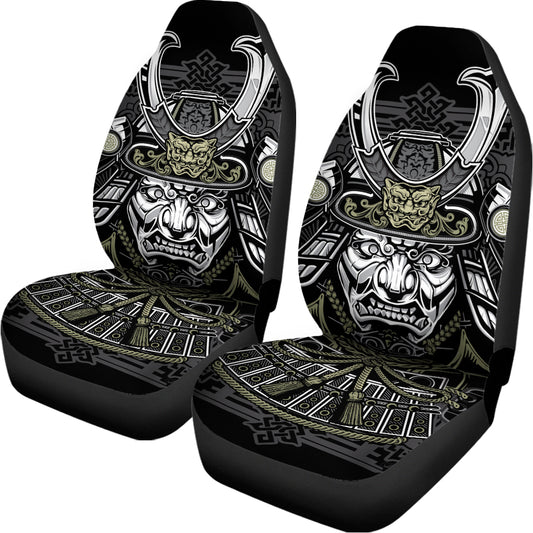 Japanese Samurai Warrior Print Universal Fit Car Seat Covers
