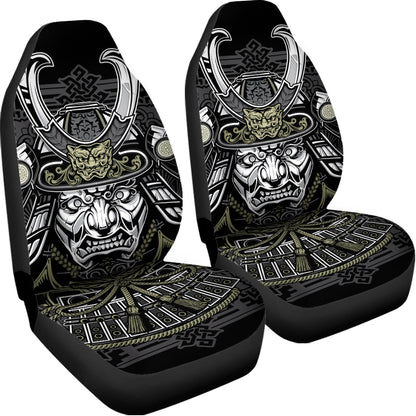 Japanese Samurai Warrior Print Universal Fit Car Seat Covers
