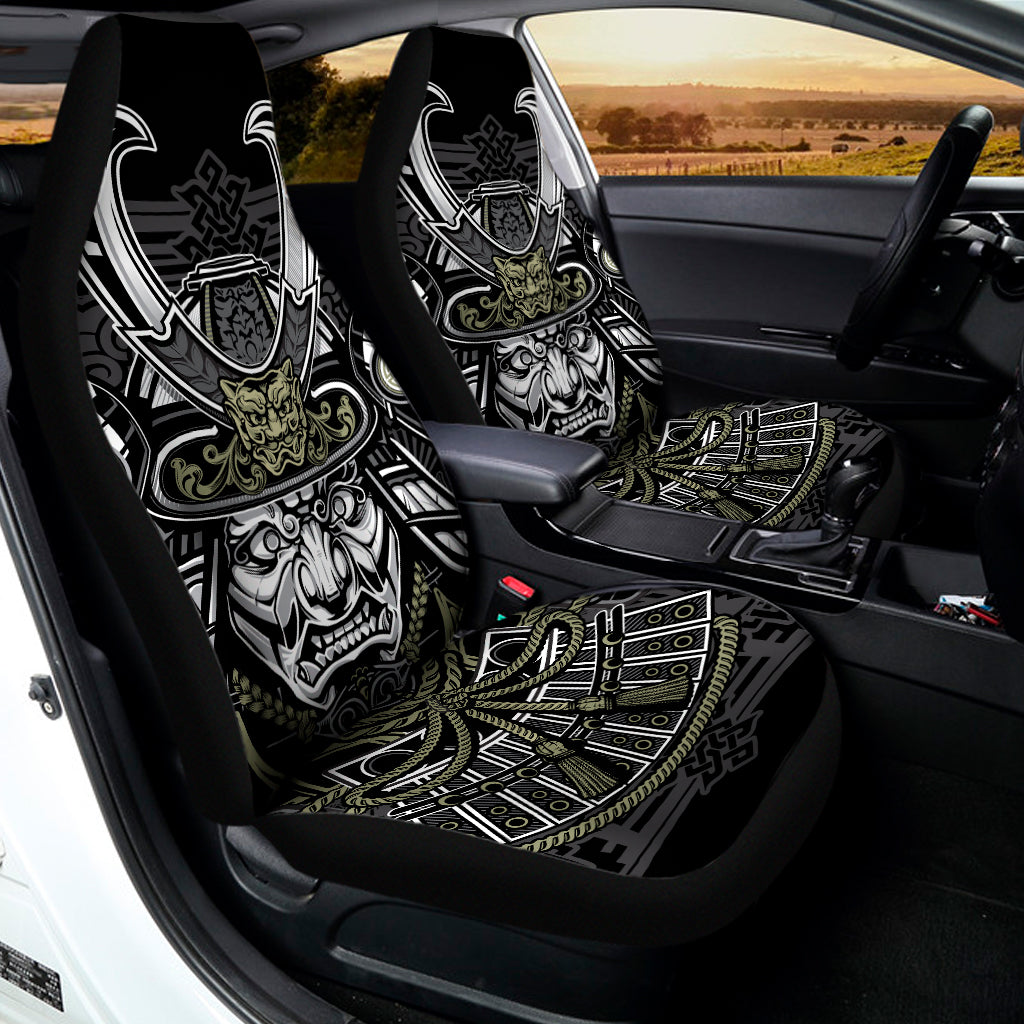 Japanese Samurai Warrior Print Universal Fit Car Seat Covers