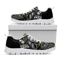 Japanese Samurai Warrior Print White Running Shoes