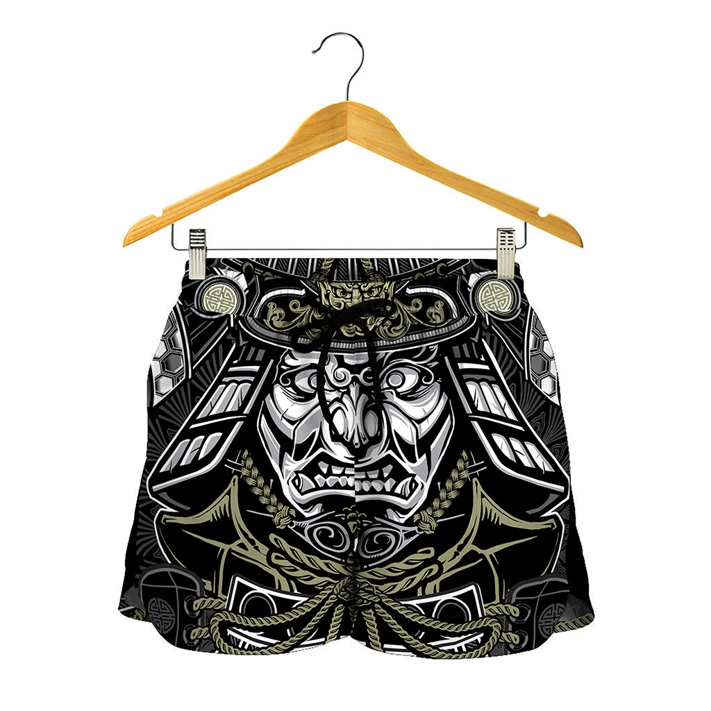 Japanese Samurai Warrior Print Women's Shorts