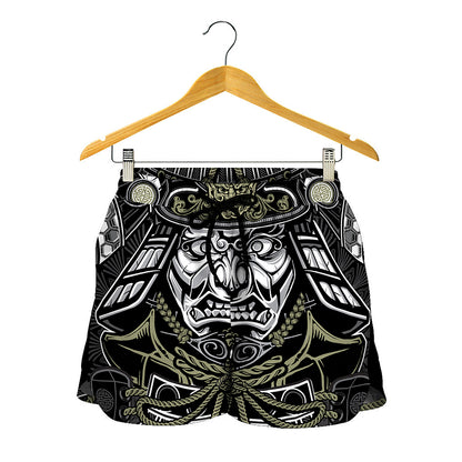 Japanese Samurai Warrior Print Women's Shorts