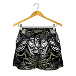 Japanese Samurai Warrior Print Women's Shorts