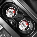 Japanese Samurai Woman Print Car Coasters