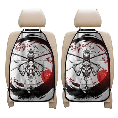 Japanese Samurai Woman Print Car Seat Organizers