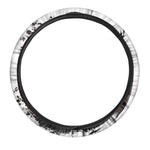 Japanese Samurai Woman Print Car Steering Wheel Cover