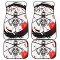 Japanese Samurai Woman Print Front and Back Car Floor Mats