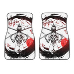 Japanese Samurai Woman Print Front Car Floor Mats