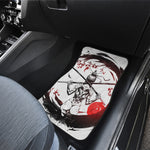 Japanese Samurai Woman Print Front Car Floor Mats