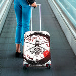 Japanese Samurai Woman Print Luggage Cover