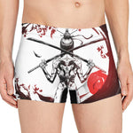 Japanese Samurai Woman Print Men's Boxer Briefs