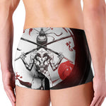 Japanese Samurai Woman Print Men's Boxer Briefs