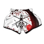 Japanese Samurai Woman Print Muay Thai Boxing Shorts