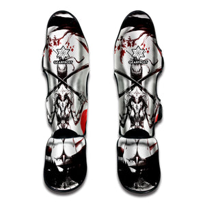 Japanese Samurai Woman Print Muay Thai Shin Guard