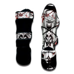 Japanese Samurai Woman Print Muay Thai Shin Guard