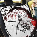 Japanese Samurai Woman Print Pet Car Back Seat Cover