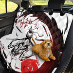 Japanese Samurai Woman Print Pet Car Back Seat Cover