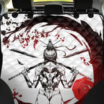 Japanese Samurai Woman Print Pet Car Back Seat Cover