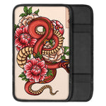 Japanese Snake Tattoo Print Car Center Console Cover
