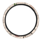 Japanese Snake Tattoo Print Car Steering Wheel Cover