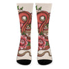 Japanese Snake Tattoo Print Crew Socks