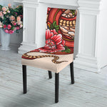 Japanese Snake Tattoo Print Dining Chair Slipcover